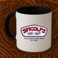Cool Retro Spicoli’S Surf Shop Logo Coffee Mug thumb 2