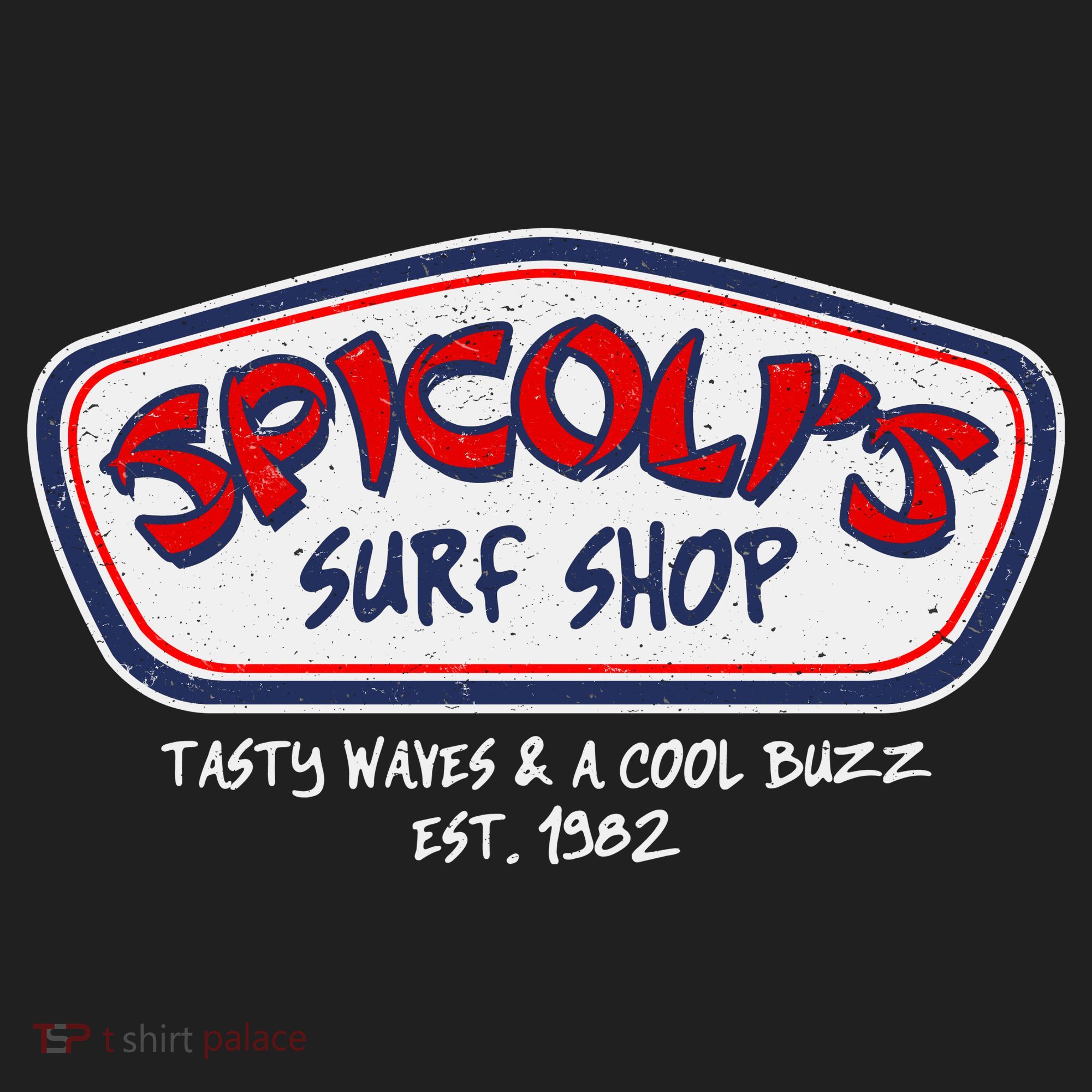Cool Retro Spicoli’S Surf Shop Logo Beanie