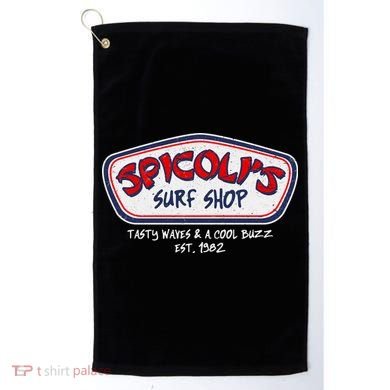 Cool Retro Spicoli’S Surf Shop Logo Golf Towel