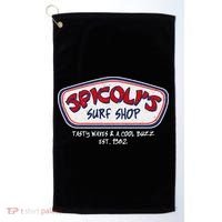 Cool Retro Spicoli’S Surf Shop Logo Golf Towel thumb 0