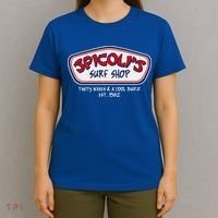 Cool Retro Spicoli’S Surf Shop Logo T-Shirt thumb 4