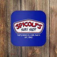 Cool Retro Spicoli’S Surf Shop Logo Coaster thumb 0