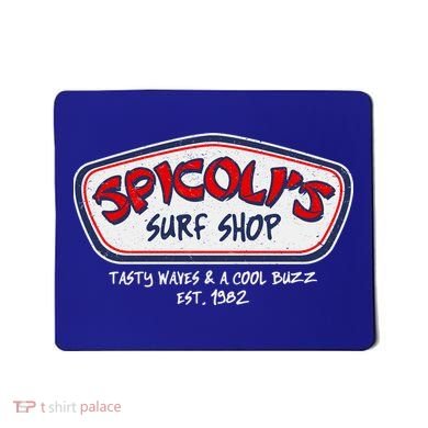 Cool Retro Spicoli’S Surf Shop Logo Mousepad