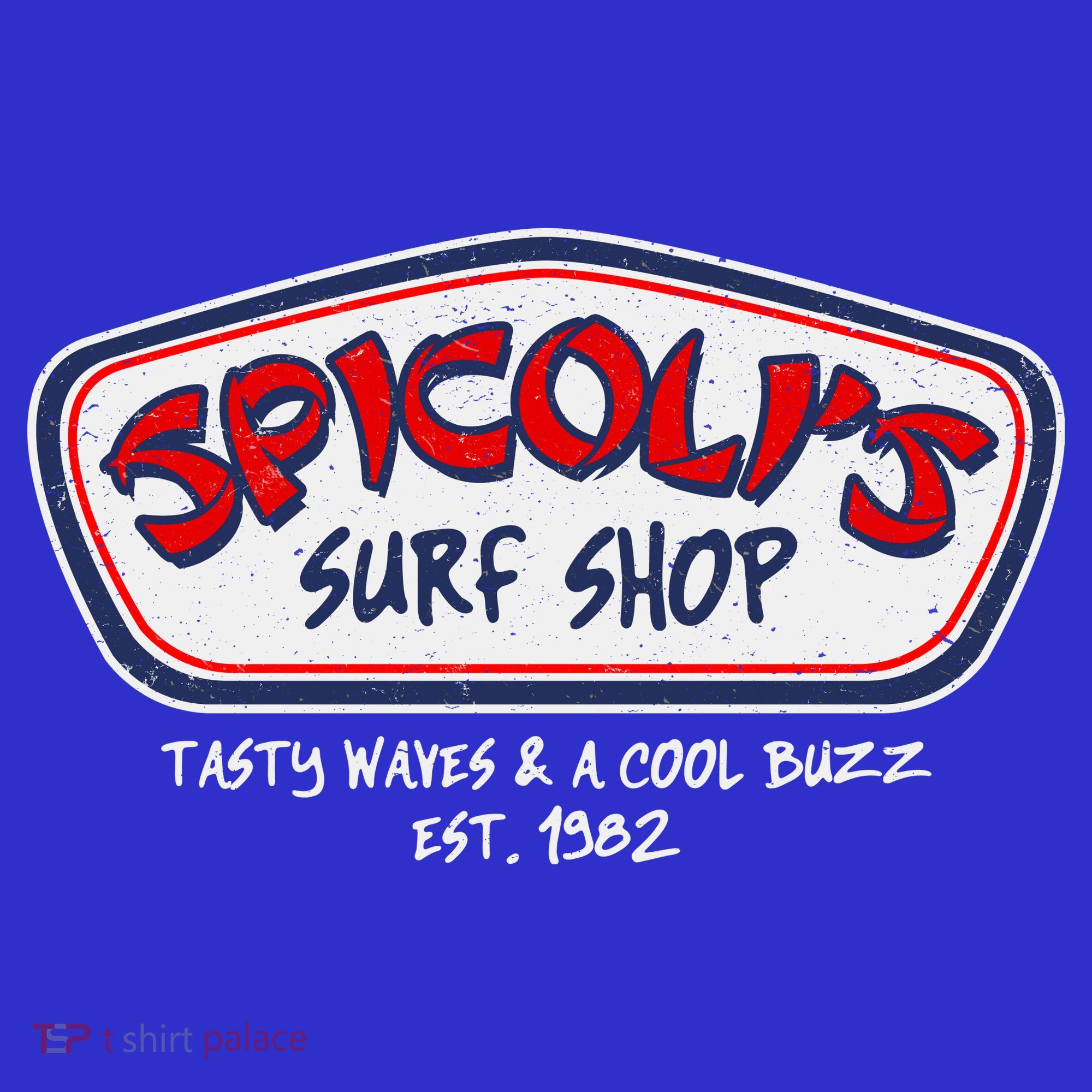 Cool Retro Spicoli’S Surf Shop Logo Mousepad