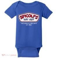 Cool Retro Spicoli’S Surf Shop Logo Baby Bodysuit thumb 0