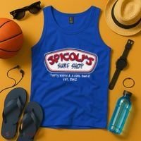 Cool Retro Spicoli’S Surf Shop Logo Tank Top thumb 4