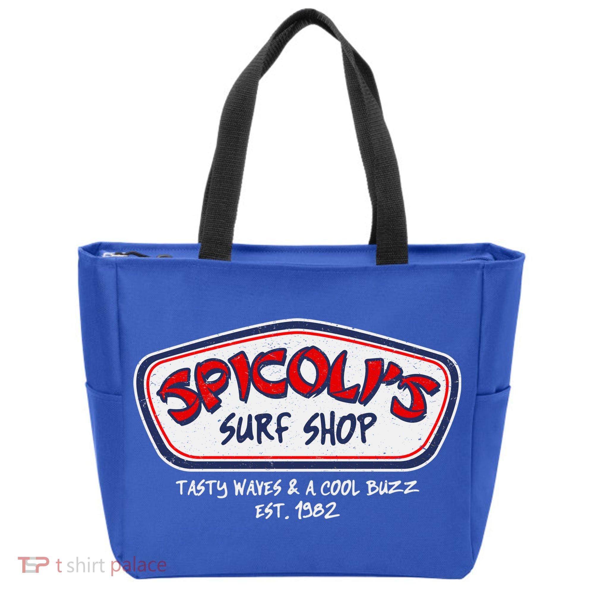 Cool Retro Spicoli’S Surf Shop Logo Tote Bag