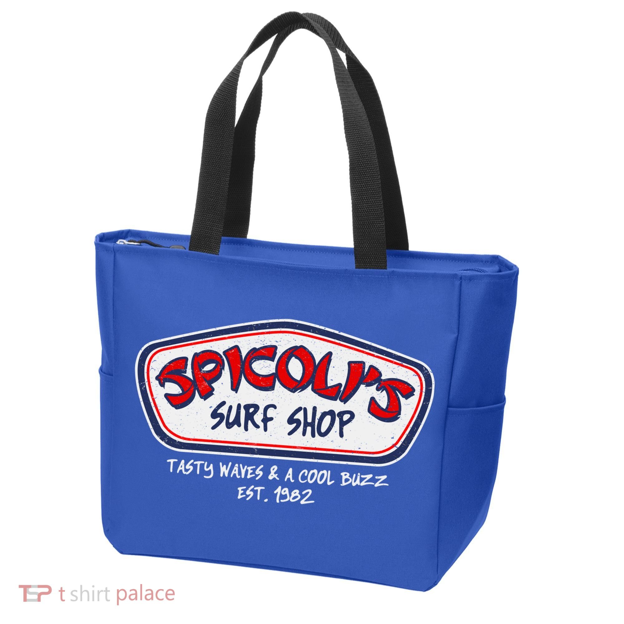 Cool Retro Spicoli’S Surf Shop Logo Tote Bag