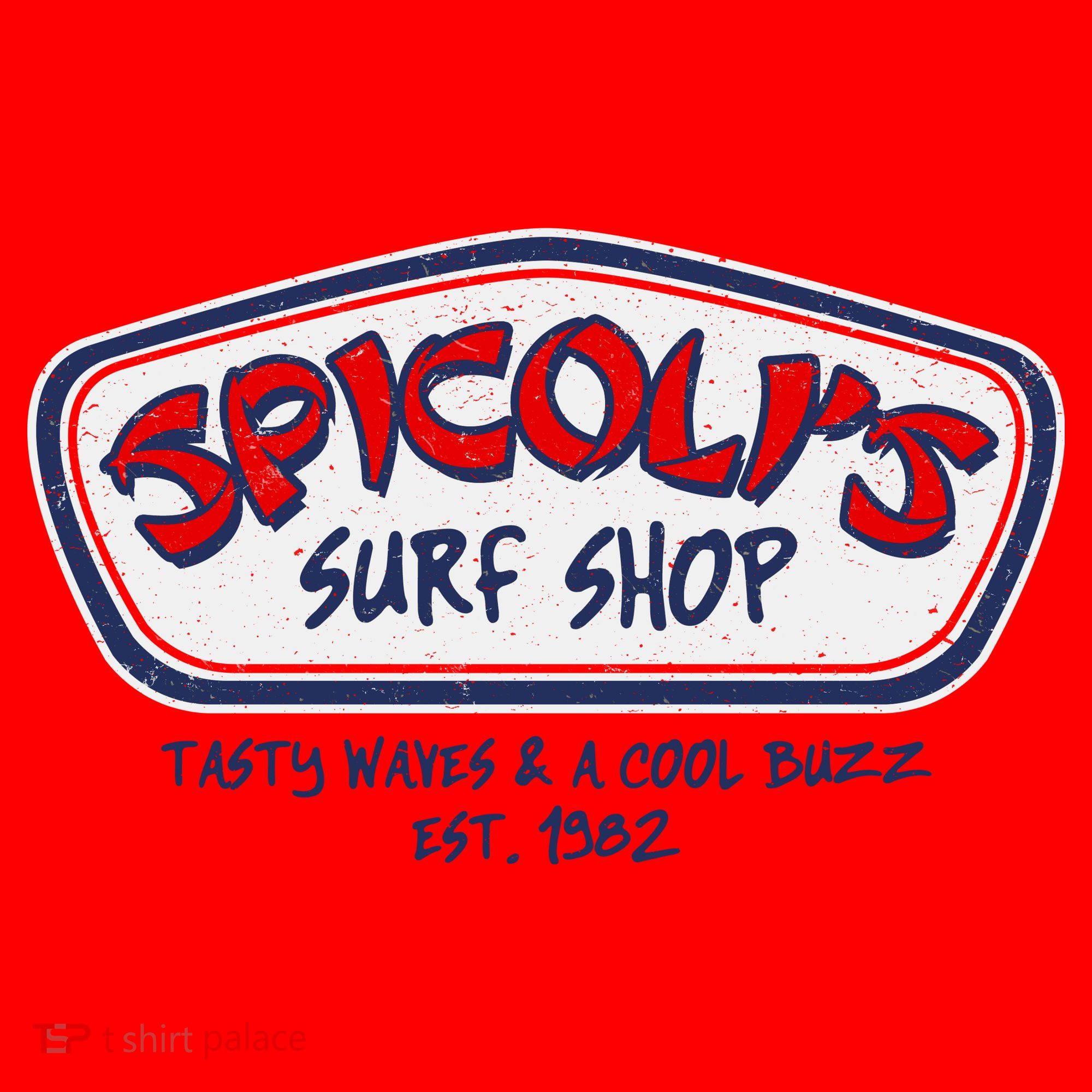 Cool Retro Spicoli’S Surf Shop Logo Santa Hat