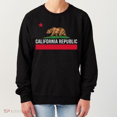 California Republic State Flag Women's Sweatshirt