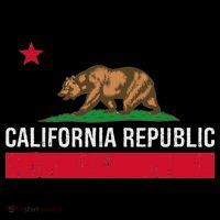 California Republic State Flag Doggie Tank thumb 4