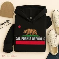 California Republic State Flag Hoodie thumb 4