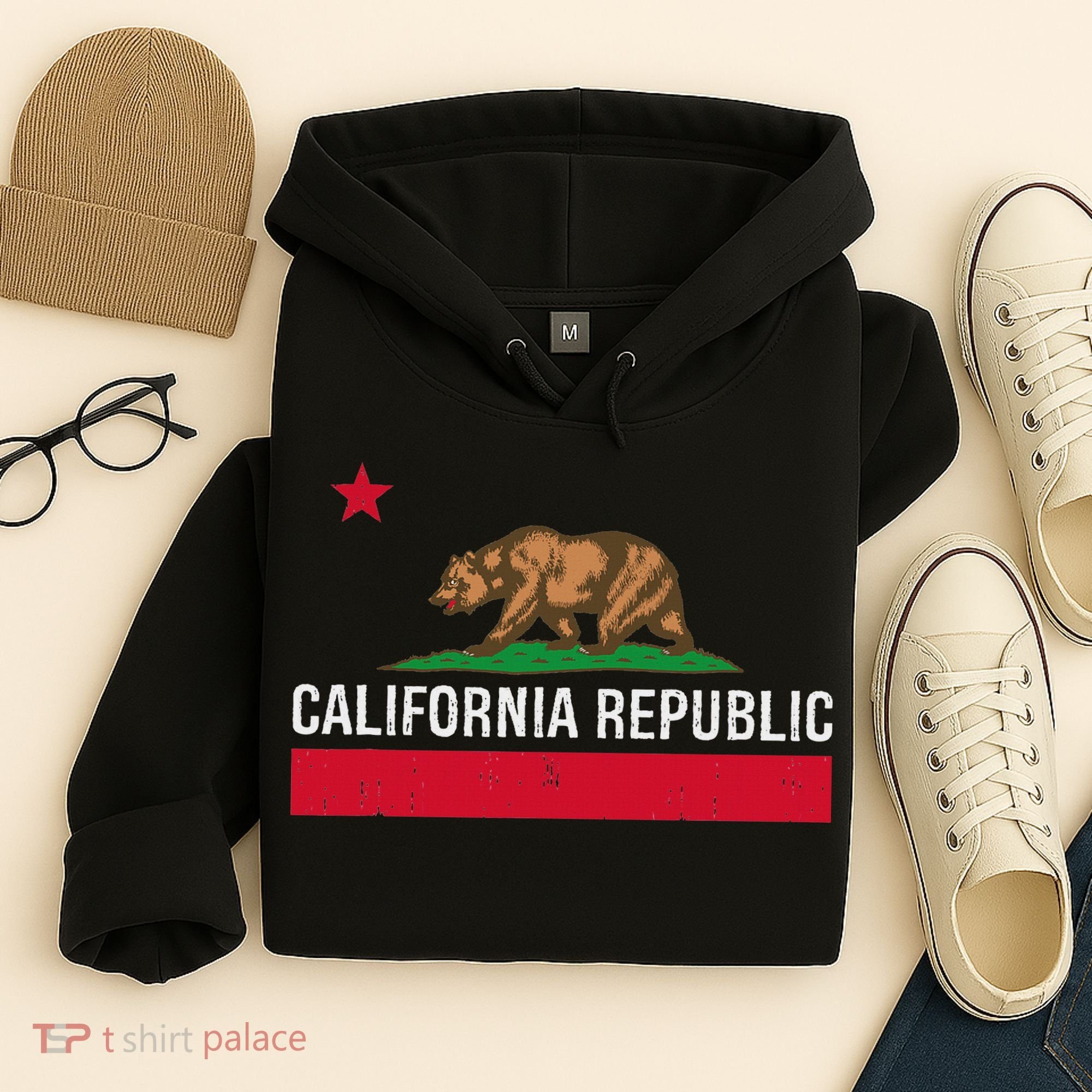 California Republic State Flag Hoodie