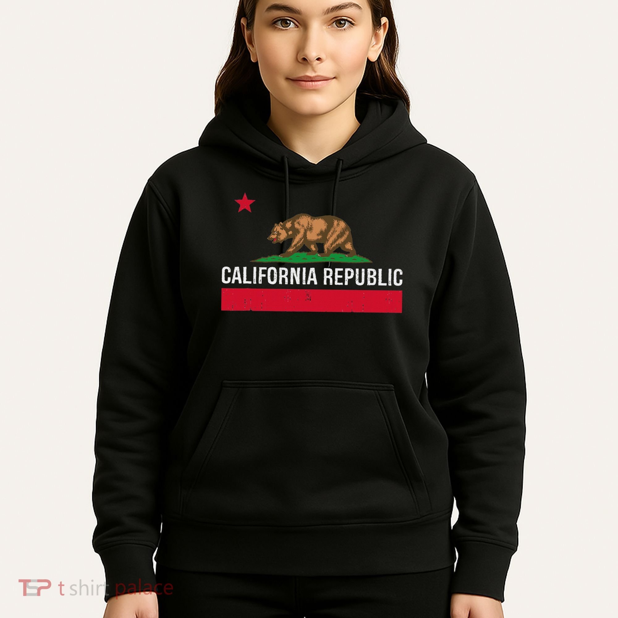 California Republic State Flag Hoodie