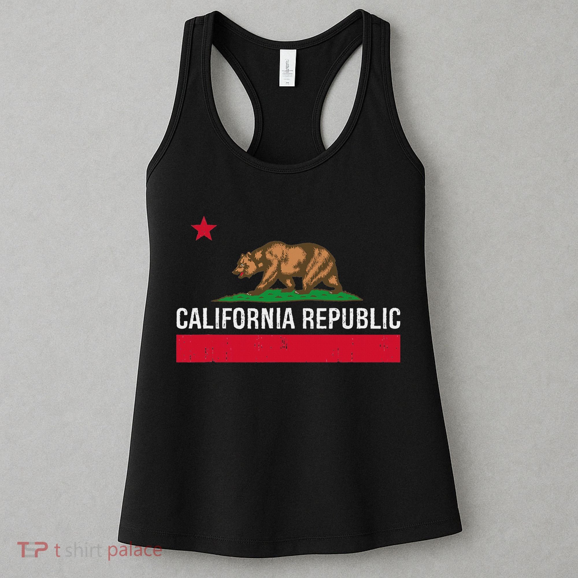 California Republic State Flag Women's Tank Top