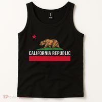 California Republic State Flag Tank Top thumb 2