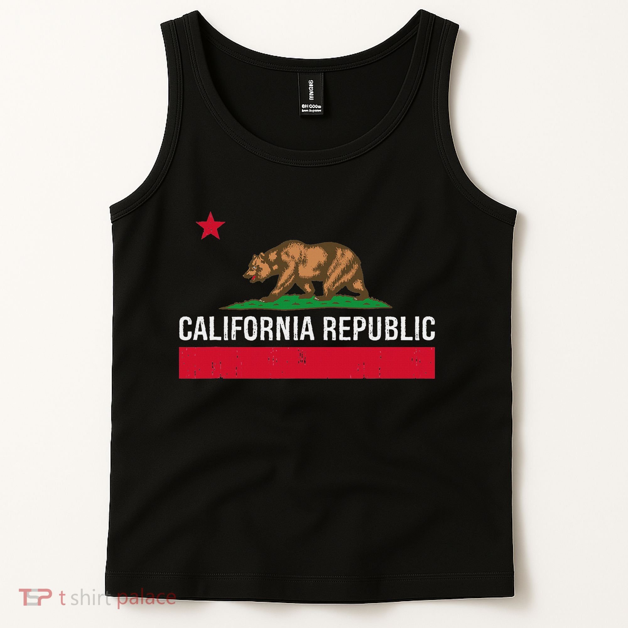 California Republic State Flag Tank Top