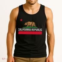 California Republic State Flag Tank Top thumb 3