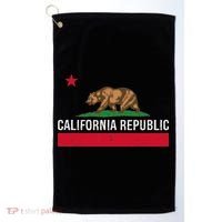 California Republic State Flag Golf Towel thumb 0