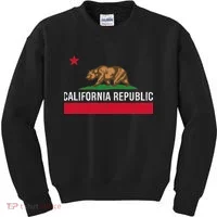 California Republic State Flag Kids Sweatshirt thumb 0