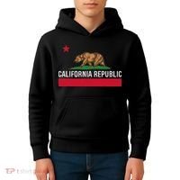 California Republic State Flag Kids Hoodie thumb 4