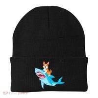 Corgi Riding Shark Beanie thumb 0