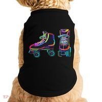Colourfull Roller Skate Novelty Rollerskate Skating Doggie Tank thumb 0