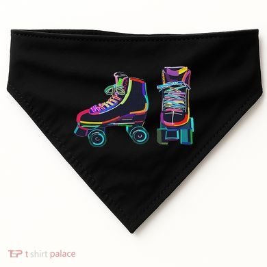 Colourfull Roller Skate Novelty Rollerskate Skating USA-Made Doggie Bandana