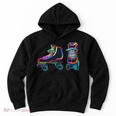 Colourfull Roller Skate Novelty Rollerskate Skating Hoodie
