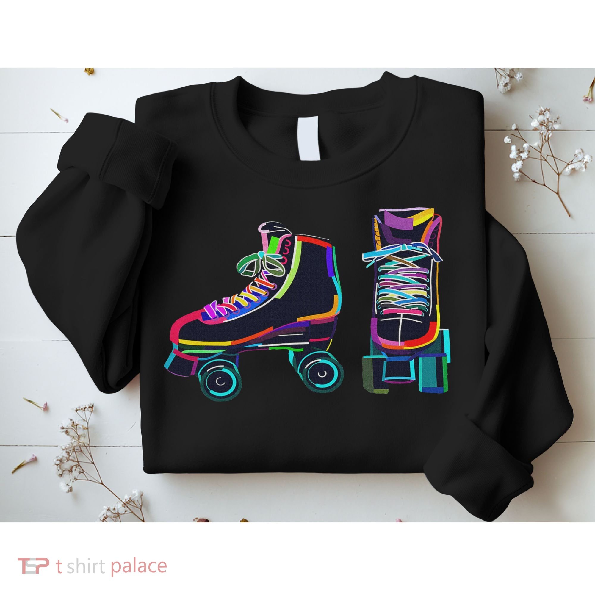 Colourfull Roller Skate Novelty Rollerskate Skating Sweatshirt