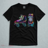 Colourfull Roller Skate Novelty Rollerskate Skating T-Shirt thumb 5