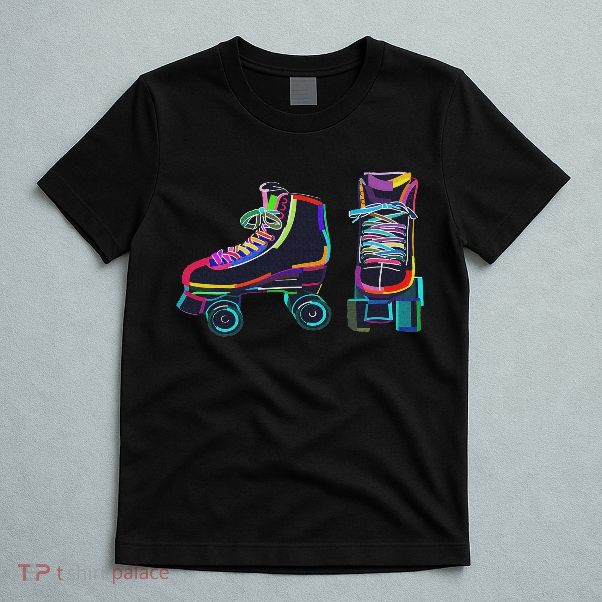 Colourfull Roller Skate Novelty Rollerskate Skating T-Shirt