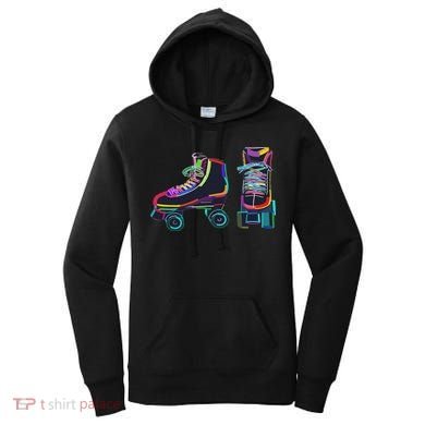 Colourfull Roller Skate Novelty Rollerskate Skating Women's Hoodie