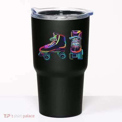 Colourfull Roller Skate Novelty Rollerskate Skating Tumbler