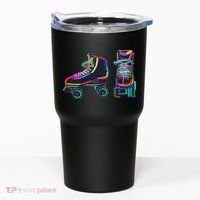 Colourfull Roller Skate Novelty Rollerskate Skating Tumbler thumb 0