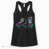 Colourfull Roller Skate Novelty Rollerskate Skating Women's Tank Top thumb 0