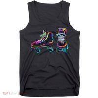 Colourfull Roller Skate Novelty Rollerskate Skating Tank Top thumb 0