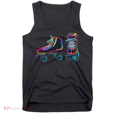 Colourfull Roller Skate Novelty Rollerskate Skating Tank Top