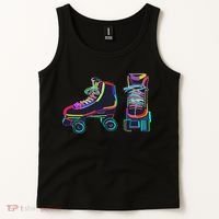 Colourfull Roller Skate Novelty Rollerskate Skating Tank Top thumb 2