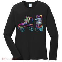 Colourfull Roller Skate Novelty Rollerskate Skating Women's Long Sleeve Shirt thumb 0