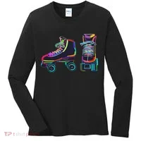 Colourfull Roller Skate Novelty Rollerskate Skating Women's Long Sleeve Shirt thumb 0