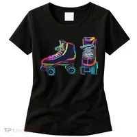 Colourfull Roller Skate Novelty Rollerskate Skating Women's T-Shirt thumb 0