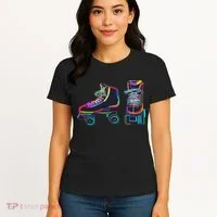 Colourfull Roller Skate Novelty Rollerskate Skating Women's T-Shirt thumb 4