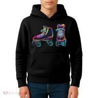 Colourfull Roller Skate Novelty Rollerskate Skating Kids Hoodie thumb 4