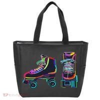 Colourfull Roller Skate Novelty Rollerskate Skating Tote Bag thumb 0