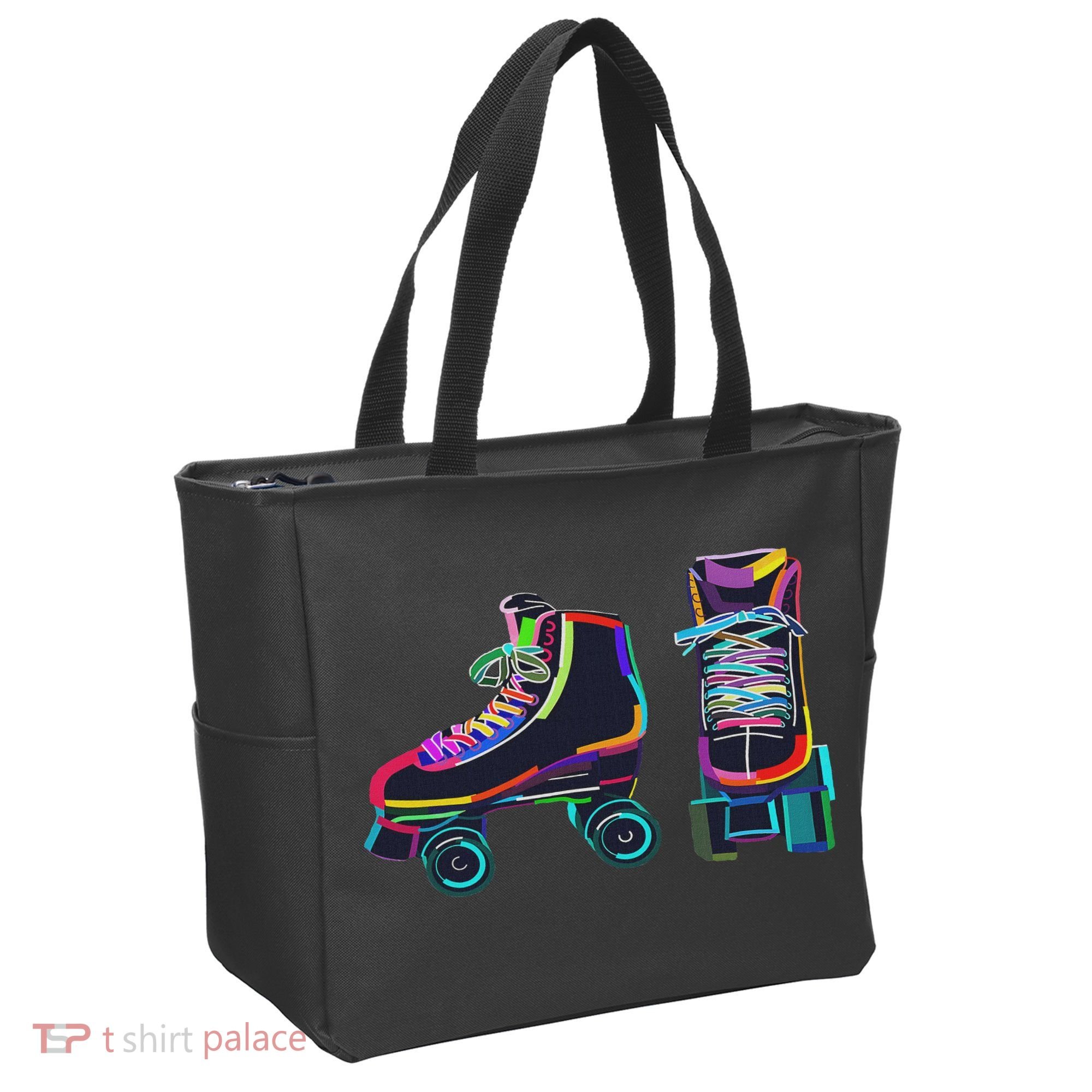 Colourfull Roller Skate Novelty Rollerskate Skating Tote Bag