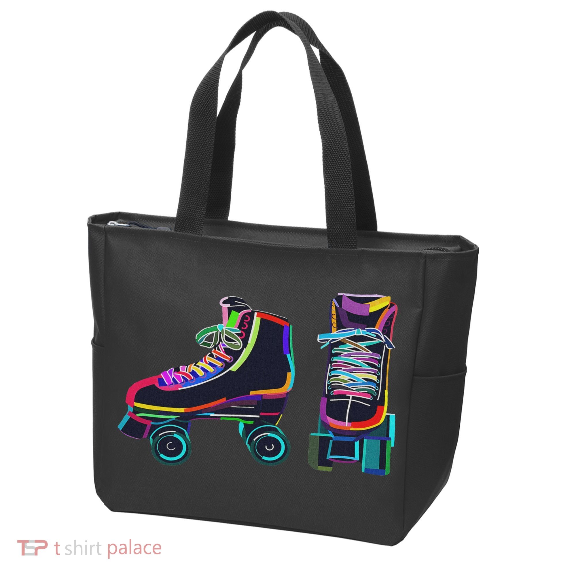 Colourfull Roller Skate Novelty Rollerskate Skating Tote Bag