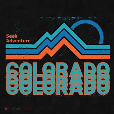 Colorado Retro Style Adventure Logo Ladies PosiCharge Tri-Blend Wicking Tank
