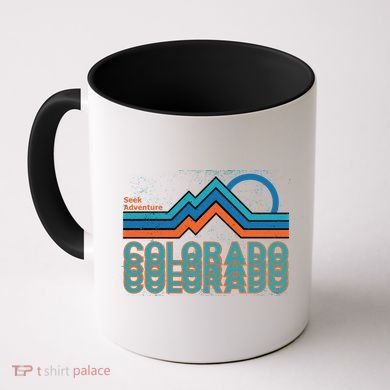 Colorado Retro Style Adventure Logo Coffee Mug