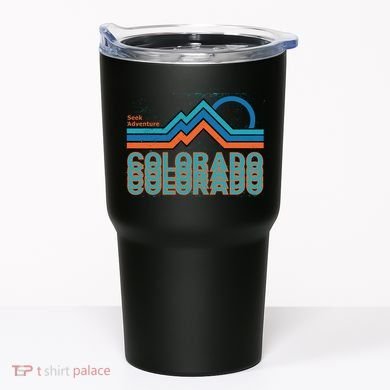 Colorado Retro Style Adventure Logo Tumbler